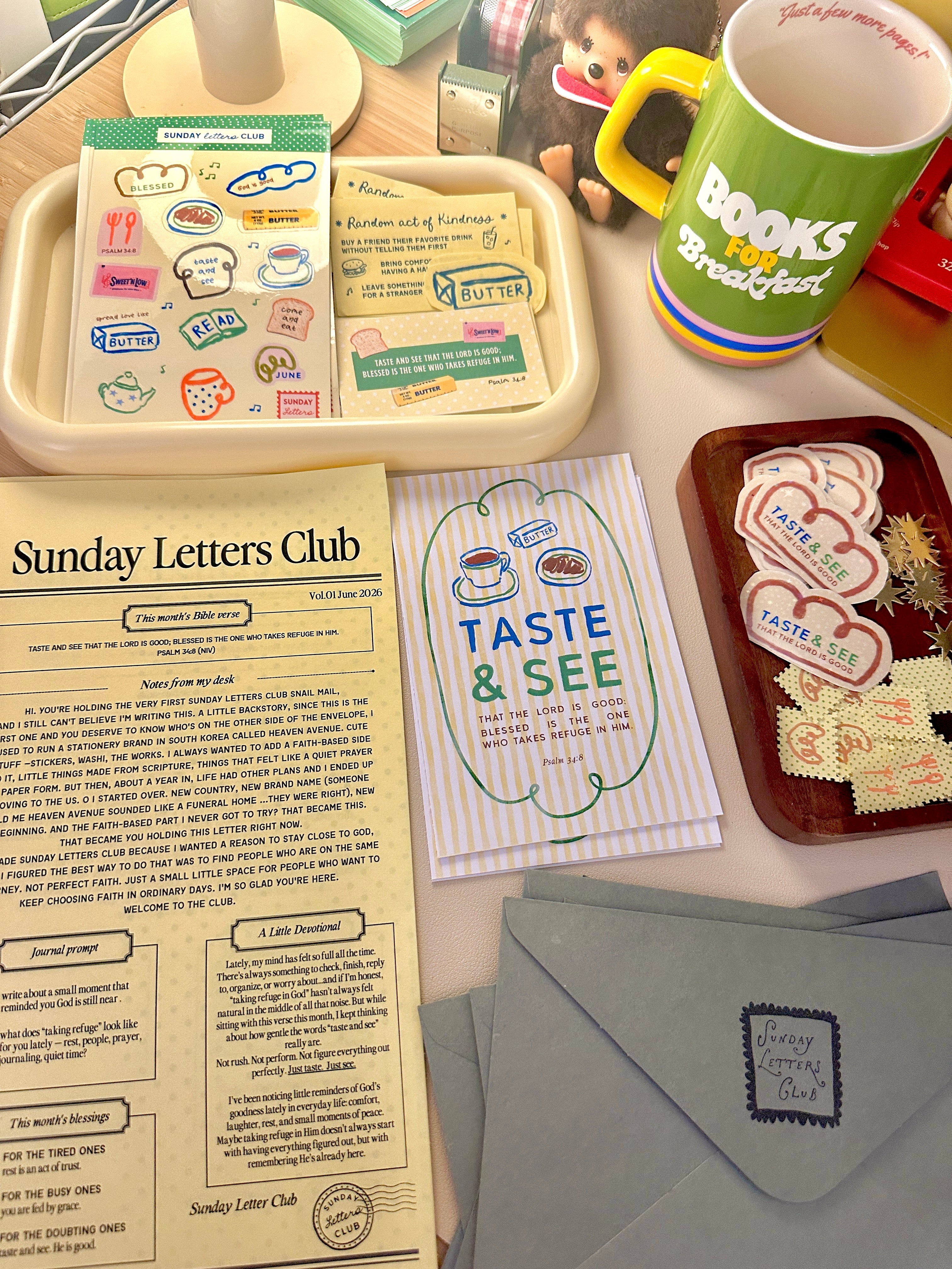 Sunday Letters Club : Jesus Centered Monthly Mail Club