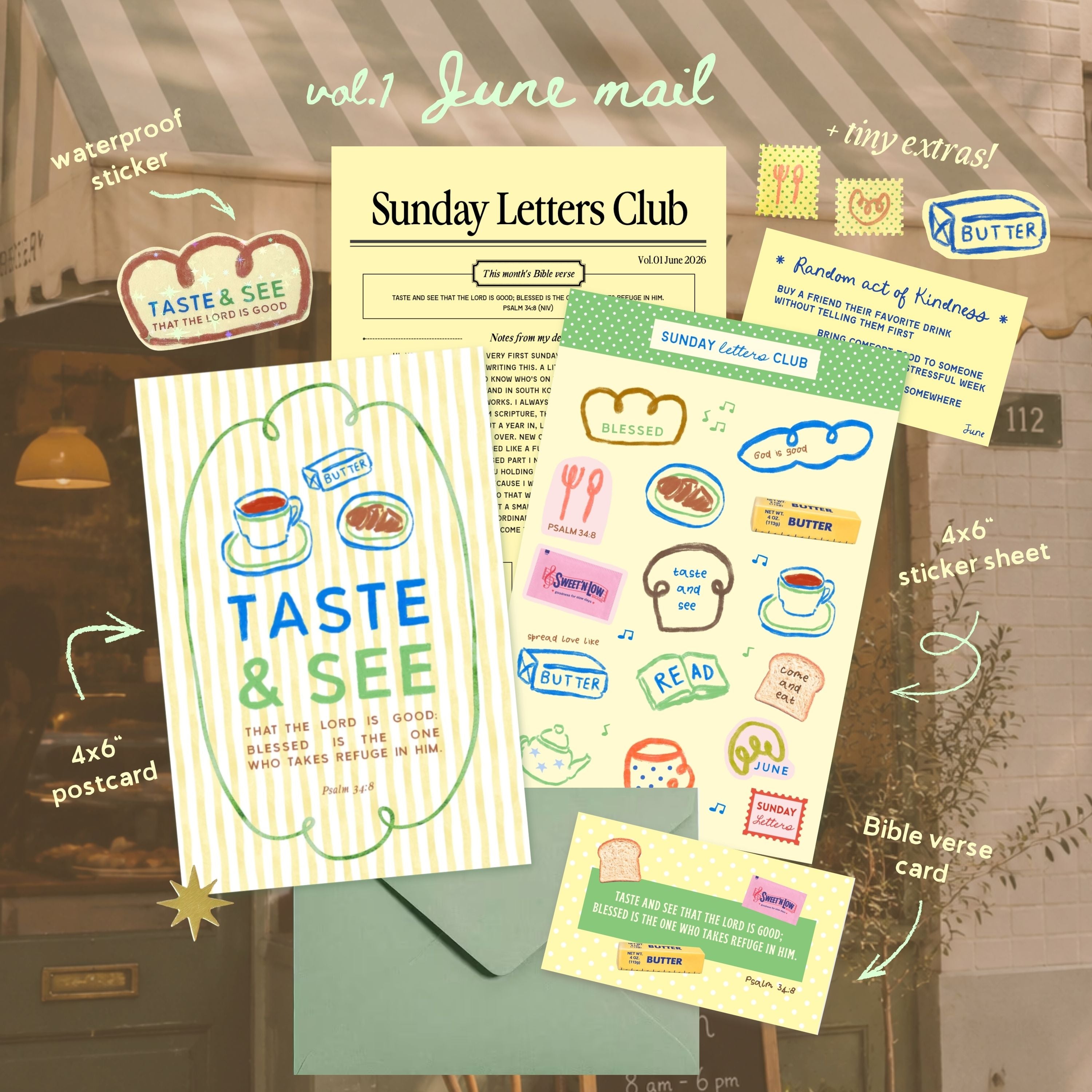 Sunday Letters Club : Jesus Centered Monthly Mail Club