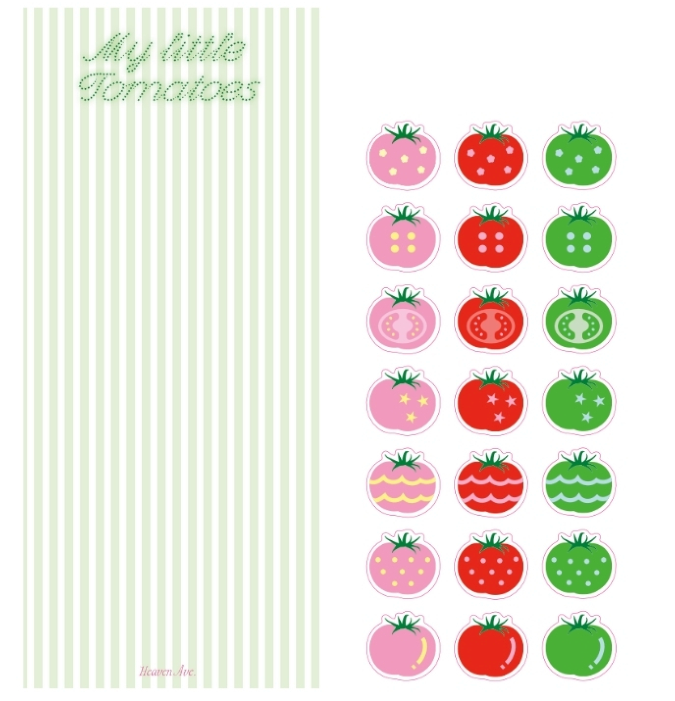 Little Tomatoes Clear UV Sticker