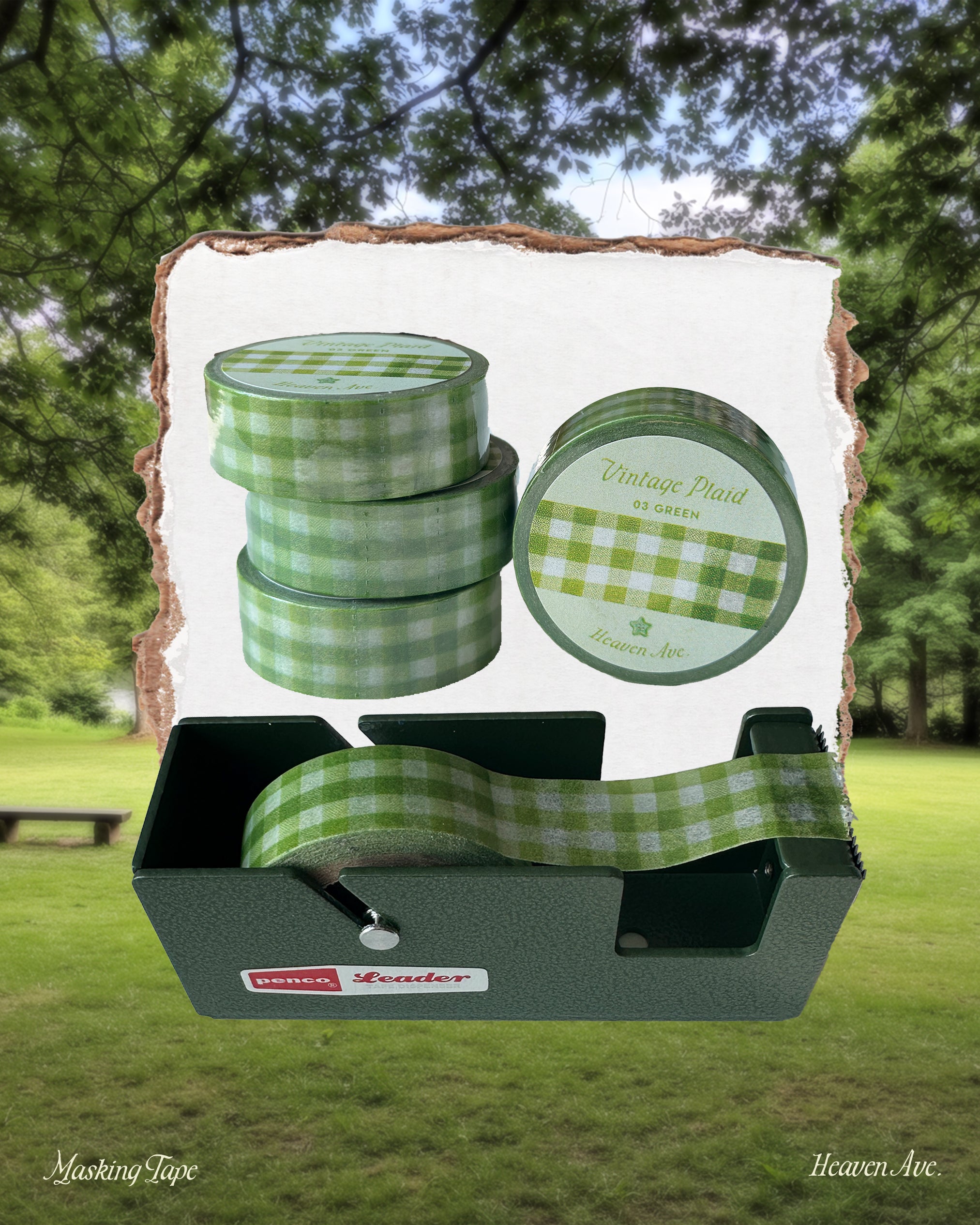Vintage Plaid Washi (3 Colors)