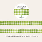 Vintage Plaid Washi (3 Colors)