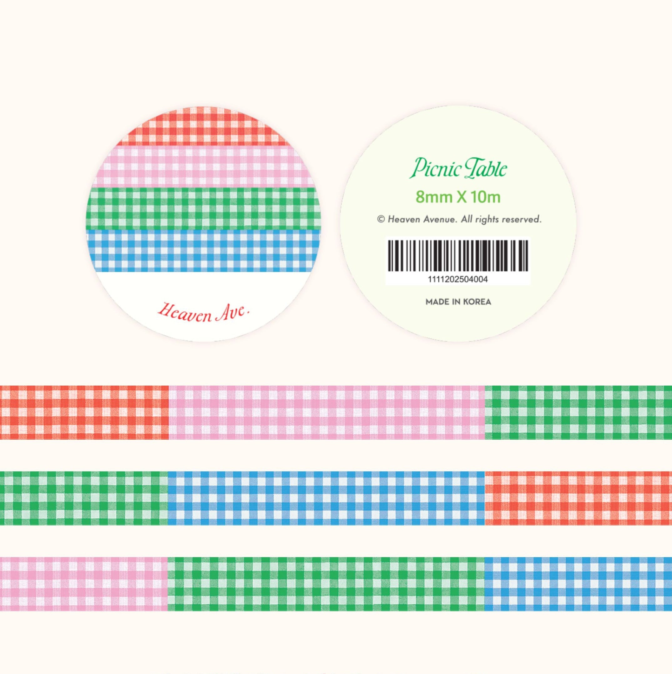 Picnic Table Washi