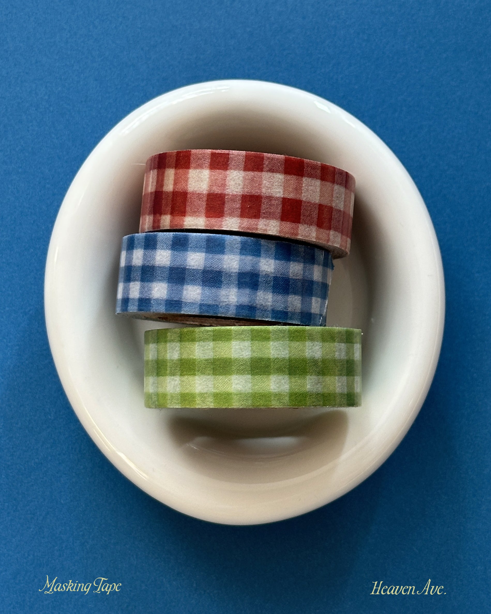 Vintage Plaid Washi (3 Colors)