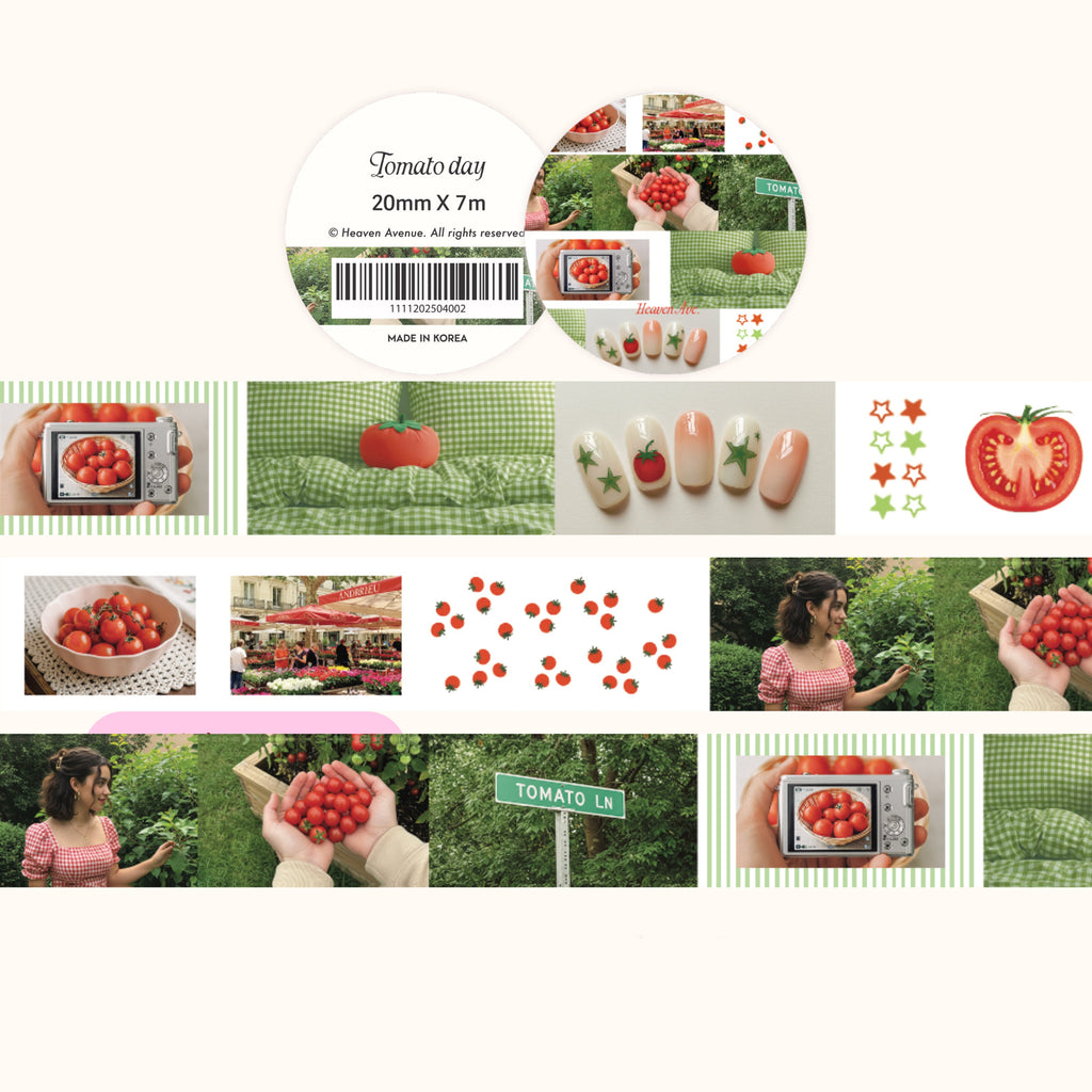 Tomato Day Photo Washi Tape